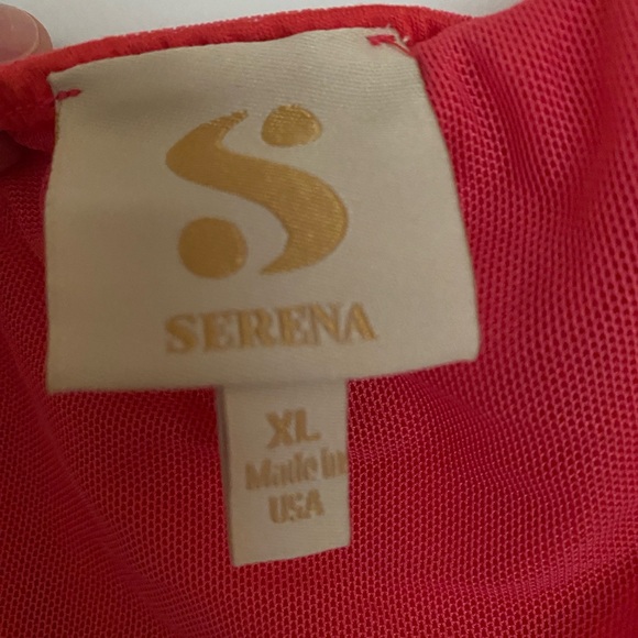 S BY SERENA ADRIAN DRESS SIZE XL IN CORAL - Picture 6 of 8